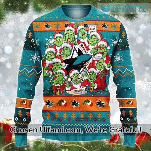 Sweater Sharks Exquisite Grinch San Jose Sharks Gift