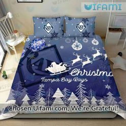 Tampa Bay Rays Bed Sheets Cheerful Christmas Rays Gift Exclusive