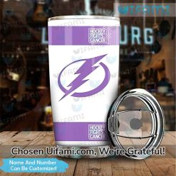 Tampa Lightning Tumbler Personalized Fights Cancer Tampa Bay Lightning Gift Best selling