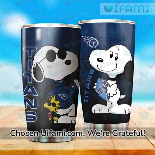 Tennessee Titans Coffee Tumbler Snoopy Woodstock Titans Football Gift