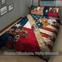 Texas Longhorns Sheet Set Playful USA Flag Longhorn Gifts For Men Best selling