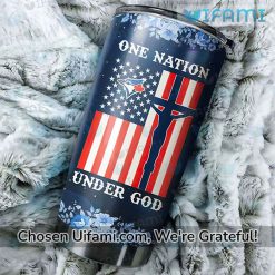 Toronto Blue Jays Tumbler Amazing USA Flag Under God Blue Jays Gift Ideas Exclusive