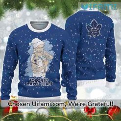 Toronto Maple Leafs Christmas Sweater Exquisite Santa Claus Gift