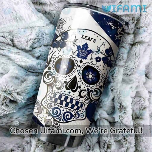 Toronto Maple Leafs Tumbler Superb Sugar Skull Gifts For Leafs Fans