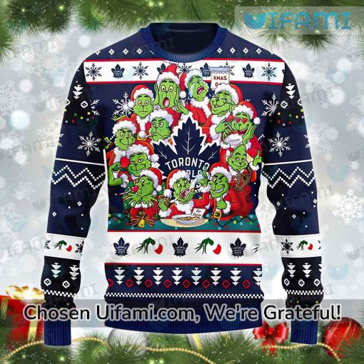 Toronto Maple Leafs Ugly Sweater Selected Grinch Gift