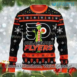 Ugly Christmas Sweater Flyers Gorgeous Grinch Philadelphia Flyers Gift Best selling