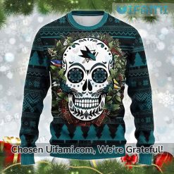 Ugly Christmas Sweater San Jose Sharks Brilliant Sugar Skull Gift