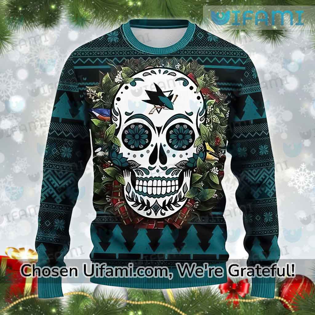 Christmas Gift New Orleans Saints Skull Pattern 3D Ugly Christmas Sweater  For Men And Women