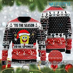 Ugly Christmas Sweater Spongebob Radiant To Be Spongy Gift
