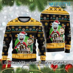 Ugly Sweater Boston Bruins Cool Rick And Morty Gift