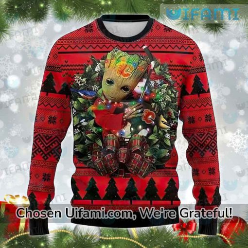 Ugly Sweater Calgary Flames Awe-inspiring Baby Groot Gift