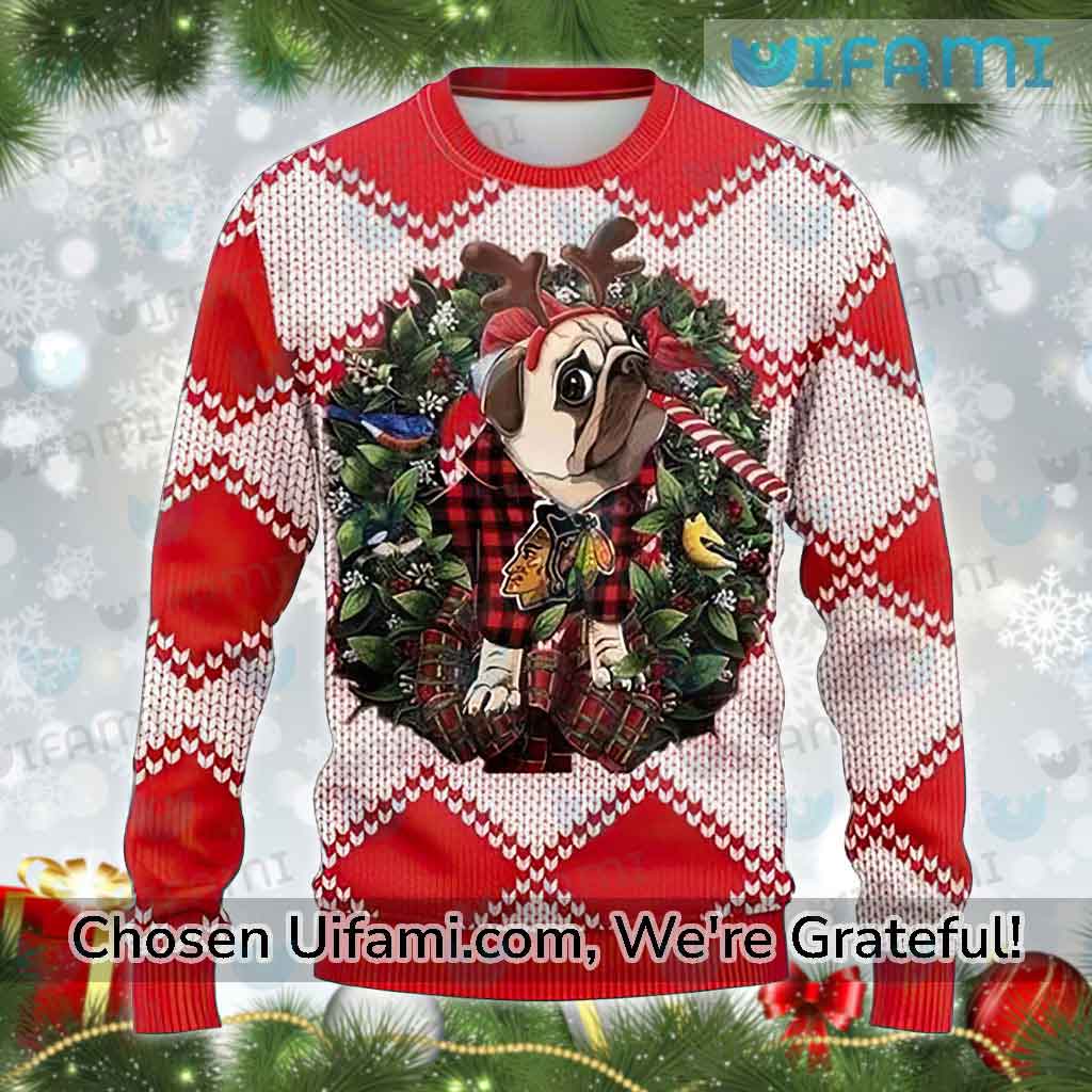 NHL, Sweaters, Nhl Chicago Blackhawks Christmas Xmas Holiday Red Sweater  Ugly 2xl Xxl
