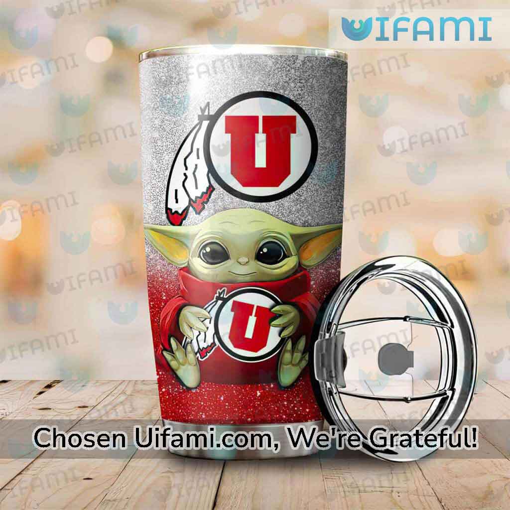 Utah Utes Tumbler Alluring Baby Yoda Utah Utes Gift