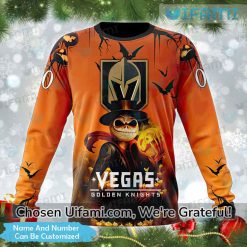 VGK Hockey Sweater Adorable Customized Jack Skellington Halloween Gift Best selling