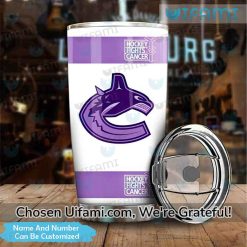 Vancouver Canucks Insulated Tumbler Custom Cheerful Fights Cancer Canucks Gift