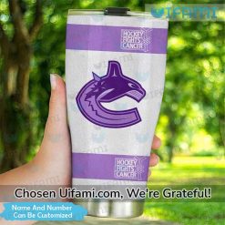 Vancouver Canucks Insulated Tumbler Custom Cheerful Fights Cancer Canucks Gift Latest Model