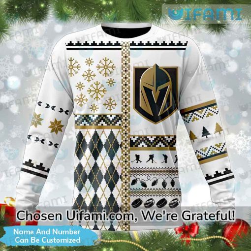 Vegas Knights Christmas Sweater Customized Eye-opening Gift