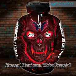 Washington Capitals Lacer Hoodie 3D Adorable Lava Skull Gift Best selling
