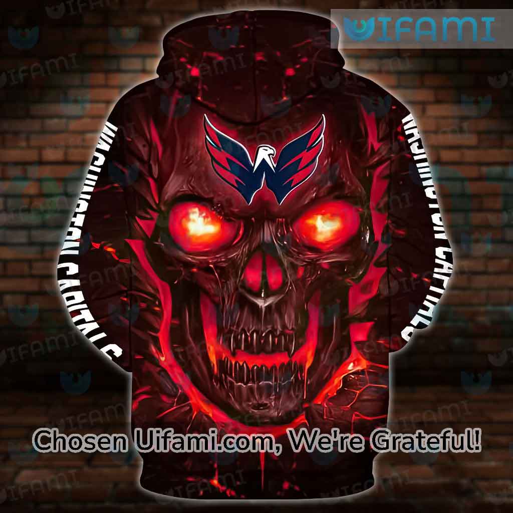 Washington Capitals Lacer Hoodie 3D Adorable Lava Skull Gift