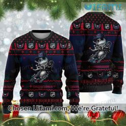 Washington Capitals Ugly Sweater Rare Jack Skellington Zero Gift