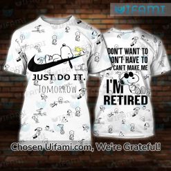 White Snoopy Shirt 3D Comfortable Just Do It Gift