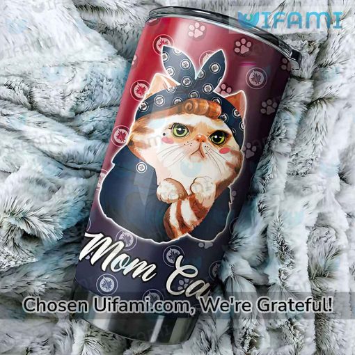 Winnipeg Jets Coffee Tumbler Wonderful Mom Cat Gift