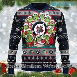 Winnipeg Jets Vintage Sweater Latest Grinch Gift Best selling