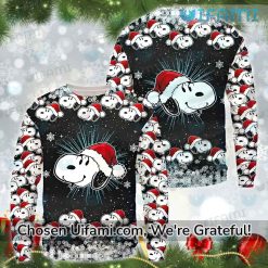 Womens Snoopy Christmas Sweater Exciting Snoopy Gift