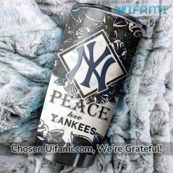 Yankees Coffee Tumbler Alluring Peace Love New York Yankees Gift Exclusive