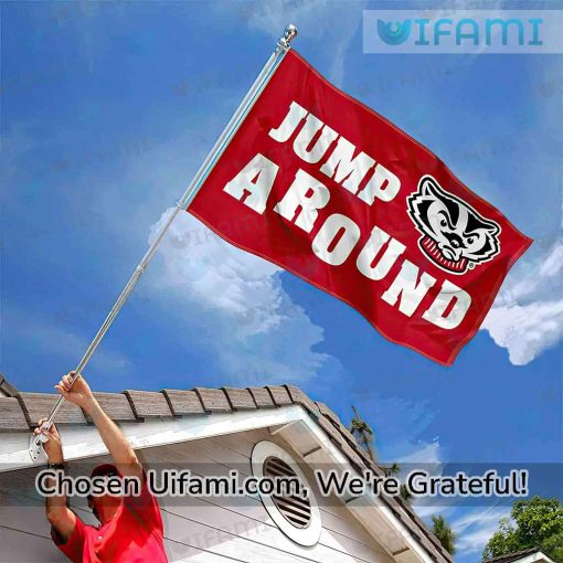 Badgers Flag Novelty Jump Around Wisconsin Badgers Gift Ideas