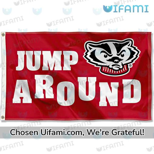 Badgers Flag Novelty Jump Around Wisconsin Badgers Gift Ideas