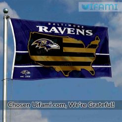 Baltimore Ravens 3×5 Flag Playful USA Map Gift