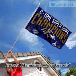 Baltimore Ravens Flag Amazing 2 Time Super Bowl Gift Exclusive
