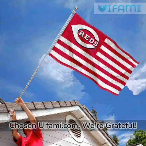 Cincinnati Reds Outdoor Flag Adorable USA Flag Gift