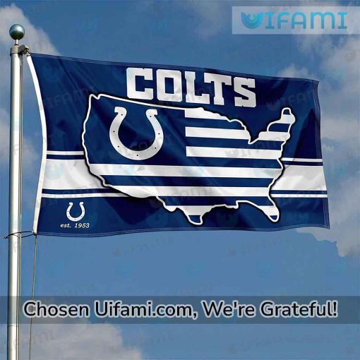 Colts Flag Football Alluring USA Map Indianapolis Colts Gift