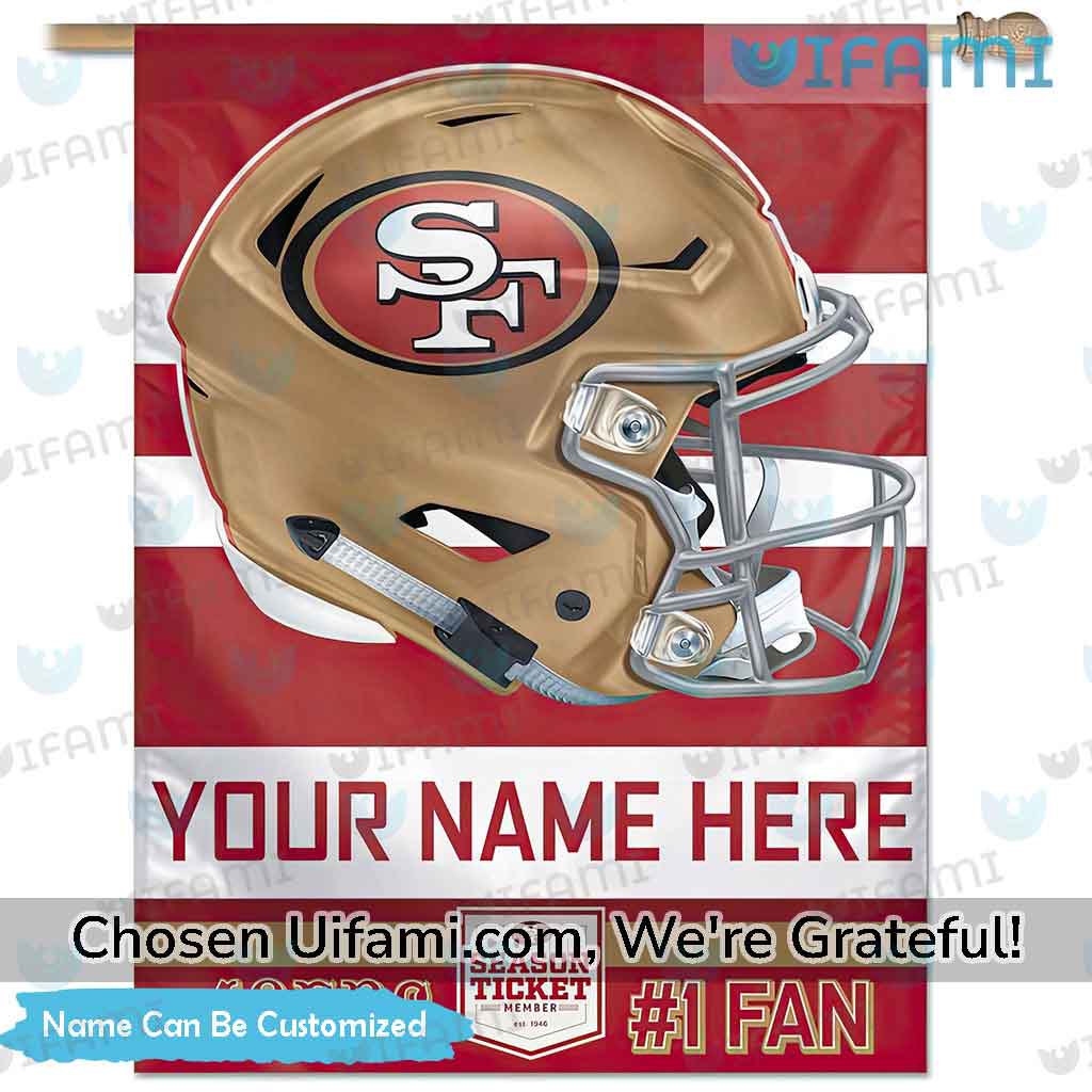 Custom 49ers Outdoor Flag Perfect 49ers Valentine's Day Gift