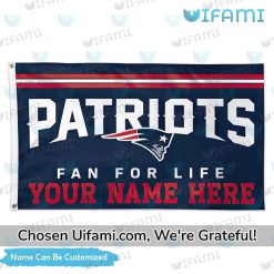 Custom New England Patriots Double Sided Flag Unexpected Fan For Life Gift