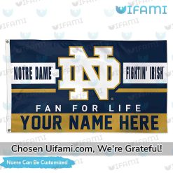 Custom Notre Dame House Flag Fascinating Fan For Life Notre Dame Gift Ideas Best selling