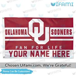 Custom OU Flag Football Best-selling Fan For Life Oklahoma Sooners Gifts For Her