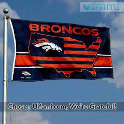 Denver Broncos 3x5 Flag Jaw dropping USA Map Gift Best selling