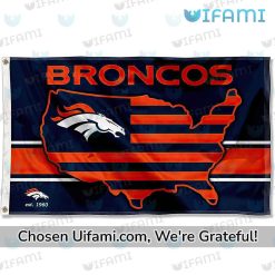 Denver Broncos 3x5 Flag Jaw dropping USA Map Gift Exclusive