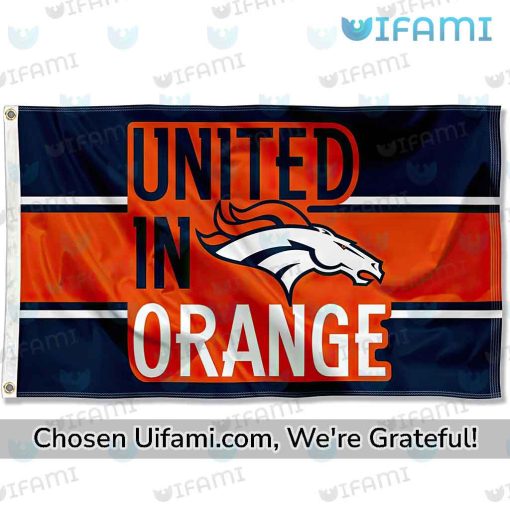 Denver Broncos Flag 3×5 Wonderful United In Orange Gift