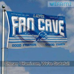 Detroit Lions Flag Football Greatest Fan Cave Gift Best selling