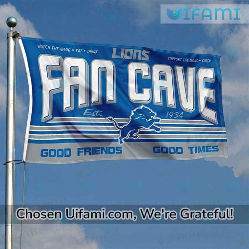 Detroit Lions Flag Football Greatest Fan Cave Gift