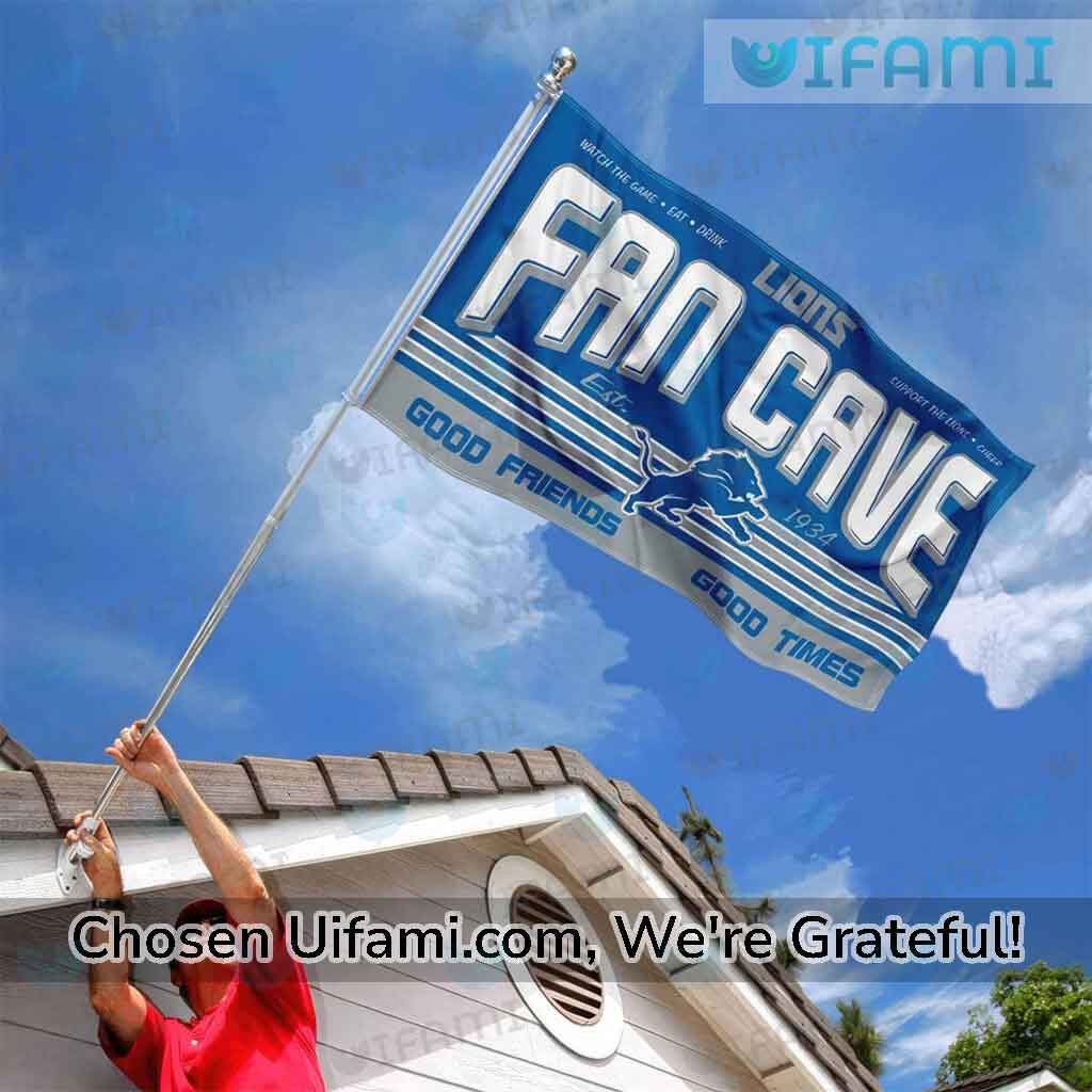 Detroit Lions Flag Football Greatest Fan Cave Gift