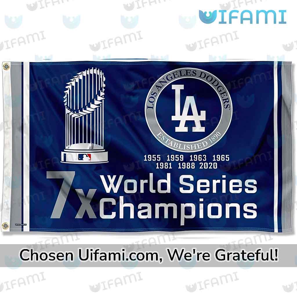 2020 World Series Champions Dodgers T-Shirt from Homage. | Royal Blue | Vintage Apparel from Homage.