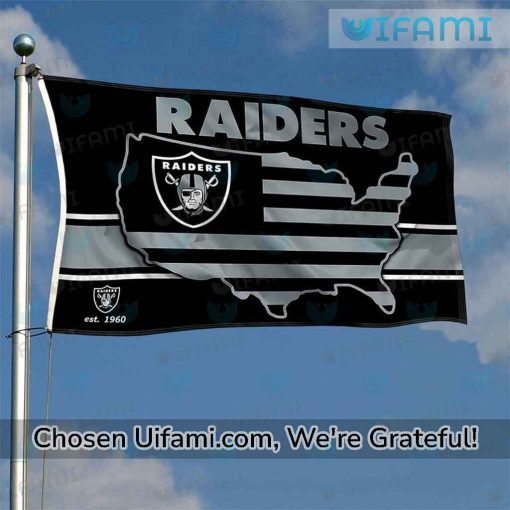 Double Sided Raiders Flag Eye-opening USA Map Gift