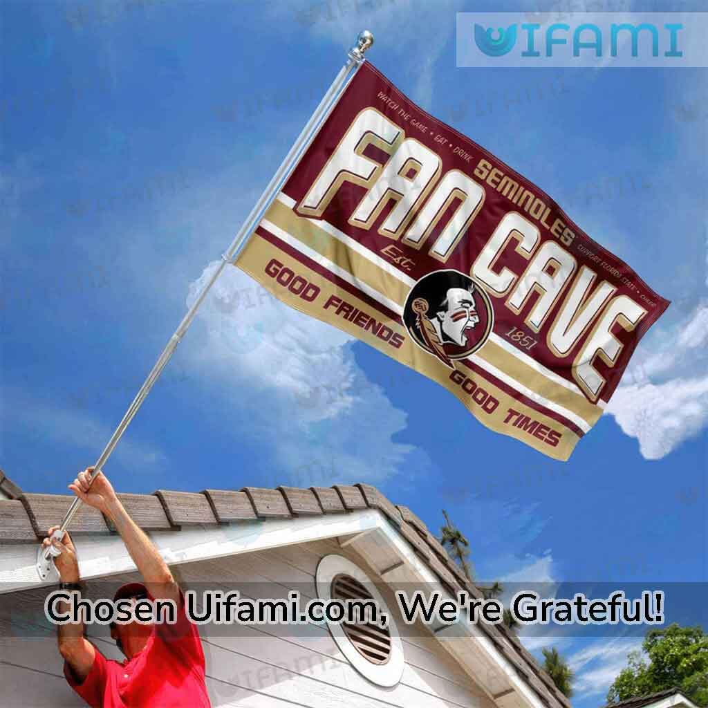 Florida State Seminoles Flag Outstanding Fan Cave Gift