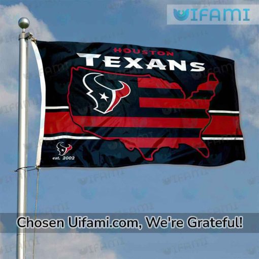 Houston Texans Outdoor Flag Rare USA Map Texans Gift