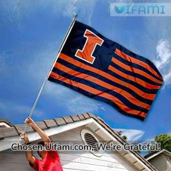 Illinois Fighting Illini Outdoor Flag Unexpected USA Flag Gift Exclusive